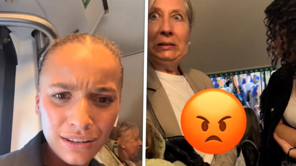 Meid filmt racistische uitbarsting in trein, internet verdedigt scheldende vrouw