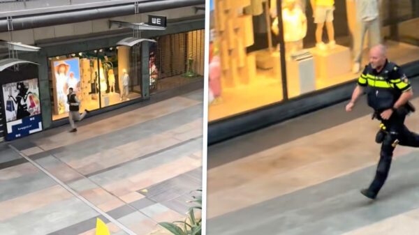 Omstanders helpen oom agent een handje tijdens achtervolging in Rotterdam