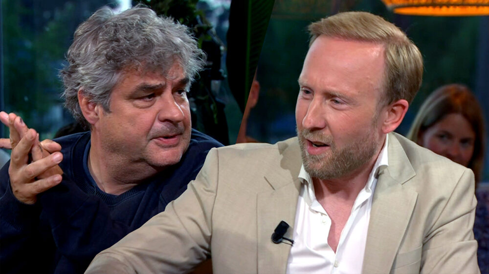Frank Lammers vs Raymond Mens ontspoort op tv over Trump en 'deporteren'