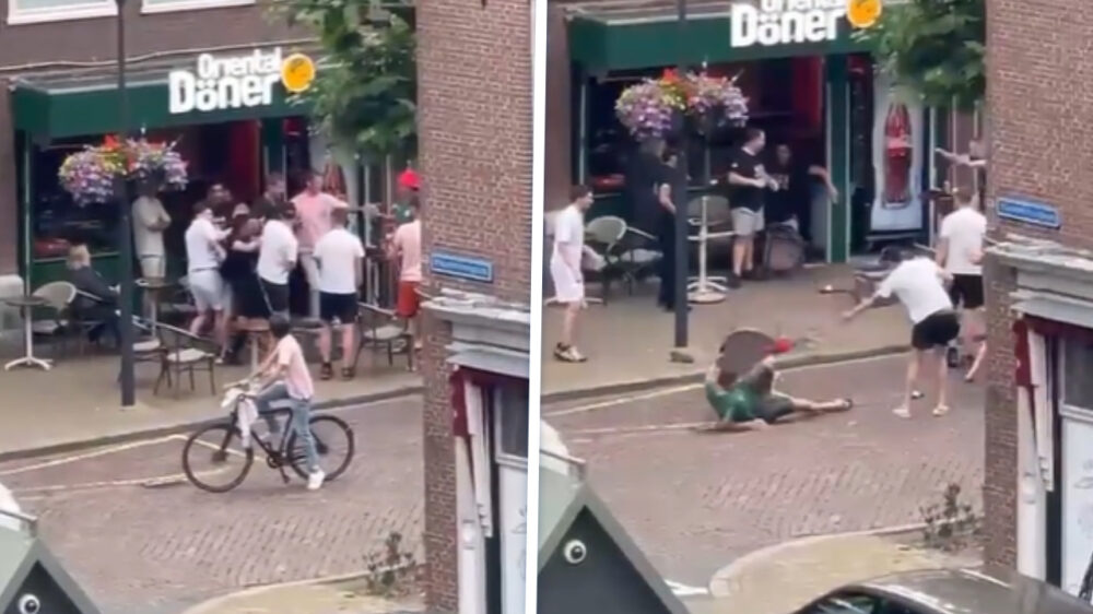 Wachten op je döner is toch stukken leuker met een potje knokken tussendoor