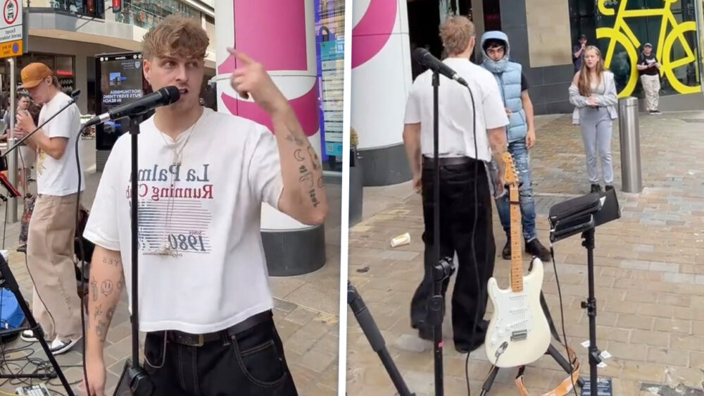 Straatmuzikant James Allan deelt lesje uit aan etterende kansenparels in Leeds
