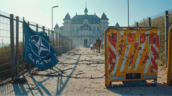 Windvlaag blaast NAVO-beveiliging omver, agenten gewond in Noordwijk