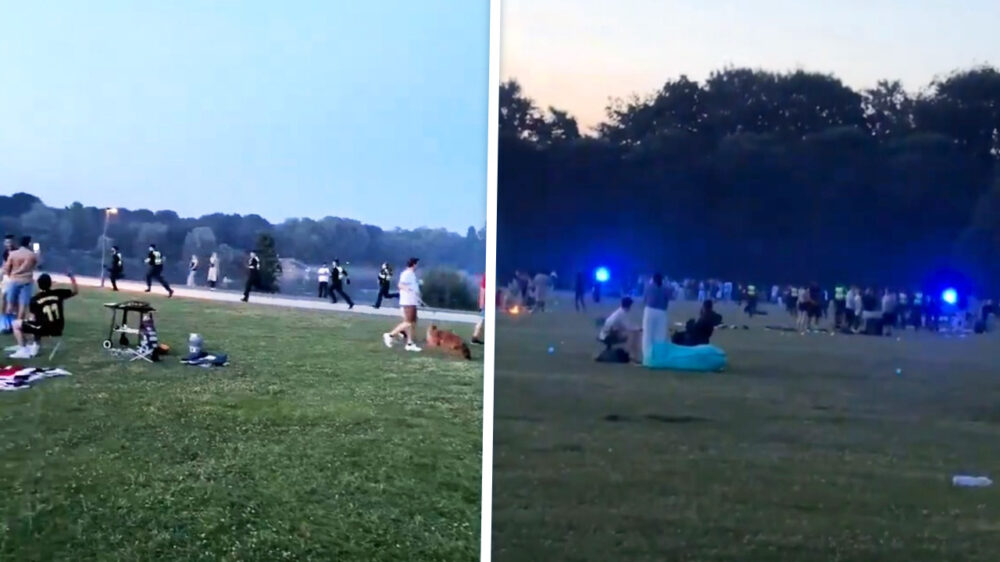 Geweldsexplosie in park: Agenten belaagd en mishandeld met metalen staaf