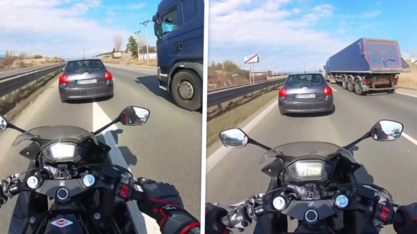 Bloedirritante linksrijder krijgt uiteindelijk zijn verdiende loon