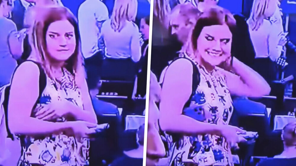 'Reptilian shapeshifter' gespot tijdens persconferentie in Witte Huis