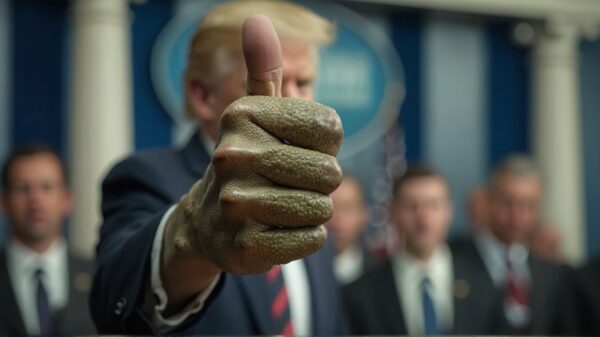 'Reptilian shapeshifter' gespot tijdens persconferentie in Witte Huis