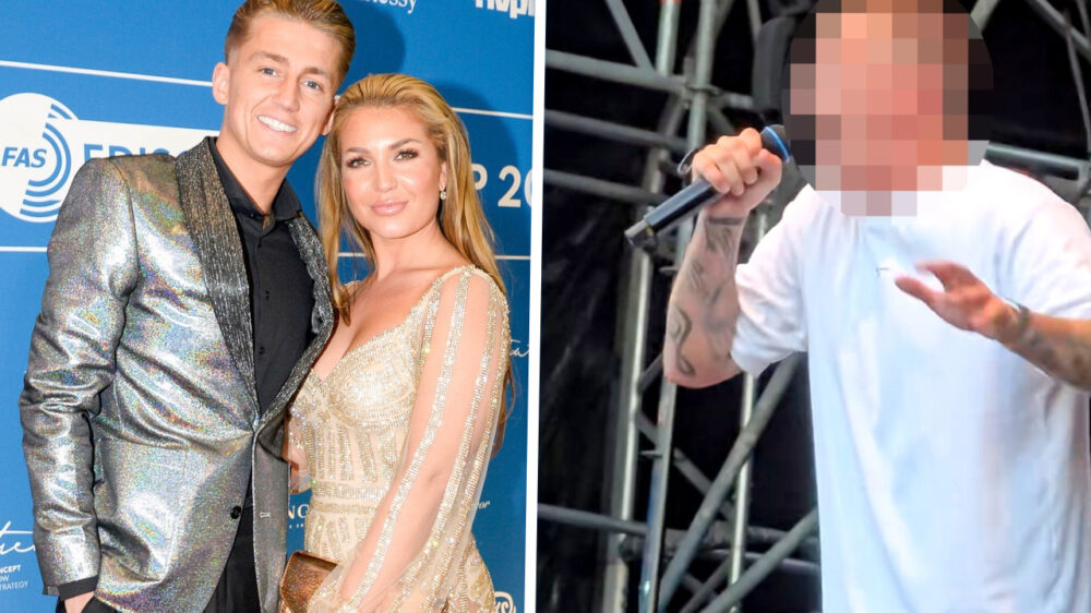 Fans zien een 'onherkenbare' Mart Hoogkamer op het podium staan