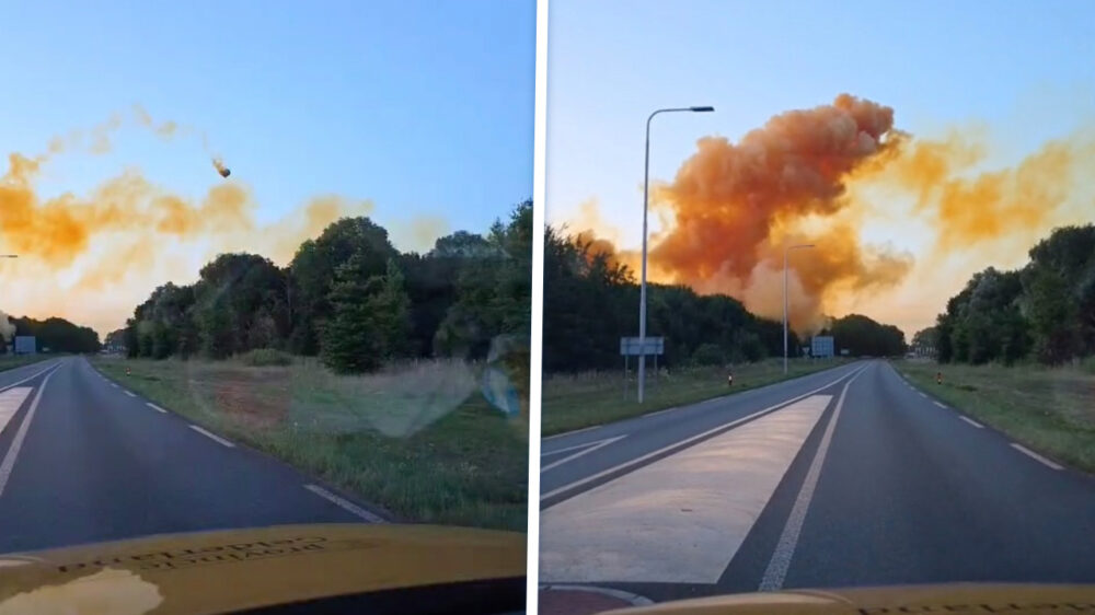 Beelden explosie na chemische reactie bij FrieslandCampina-fabriek in Borculo
