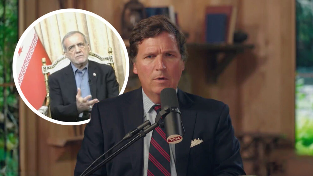 Terugkijken: Tucker Carlson interviewt de Iraanse president Masoud Pezeshkian