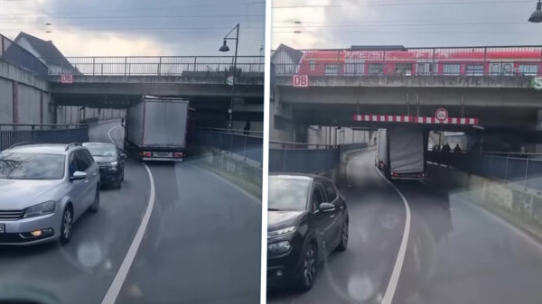 Vrachtwagenchauffeur verandert aanhanger in sardineblikje en rijdt door
