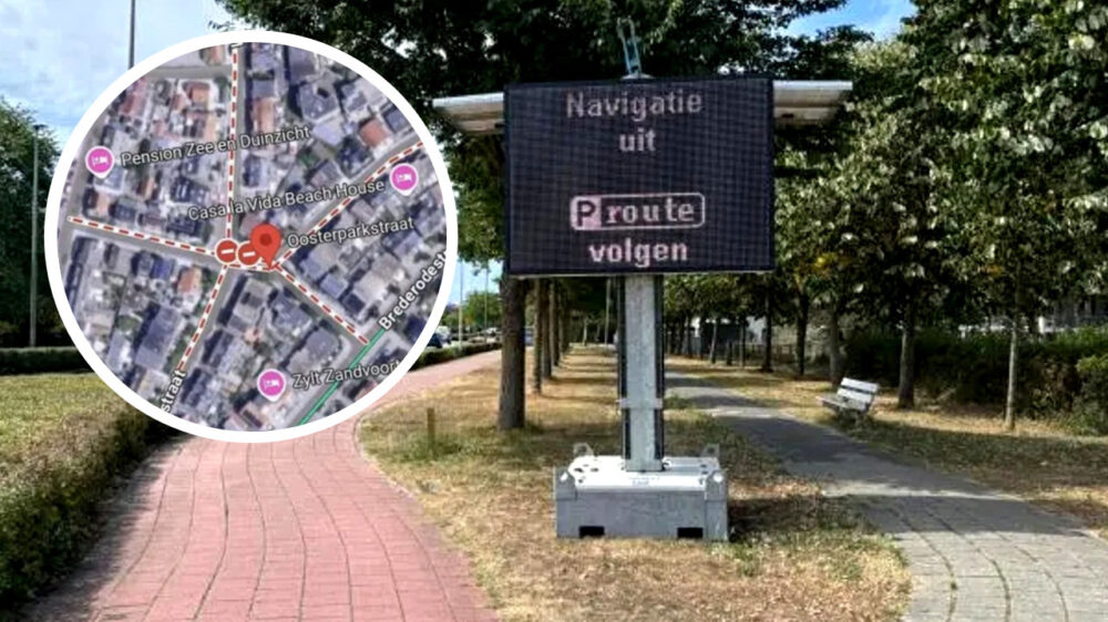 Zandvoorters helemaal klaar met parkeeroverlast en trollen Google Maps