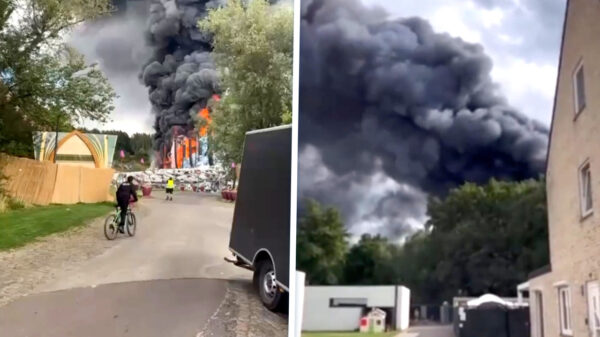 Hoofdpodium van festival Tomorrowland staat compleet in de fik