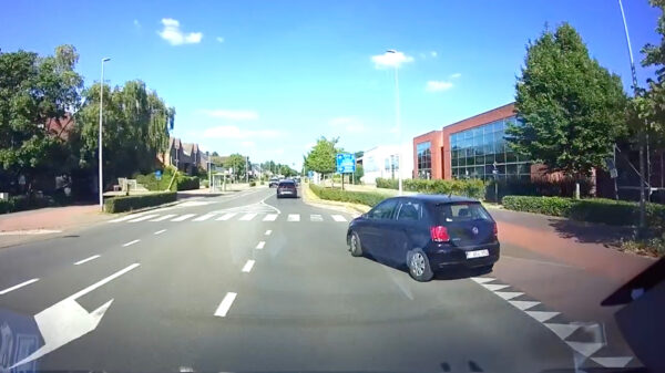 Overmoedige Belg negeert haaientanden en rijdt zichzelf bijna in de kreukels