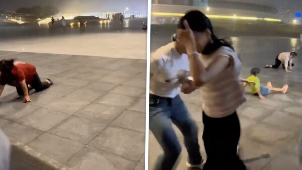 Tyfoon teistert Hongkong: Windstoten van 160 km/u blazen mensen omver