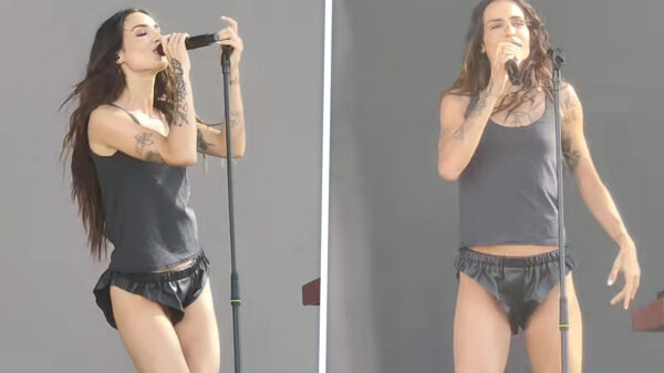 Natalia Lacunza op 't Mad Cool Festival met broekje zo klein dat je ’t moet zoeken