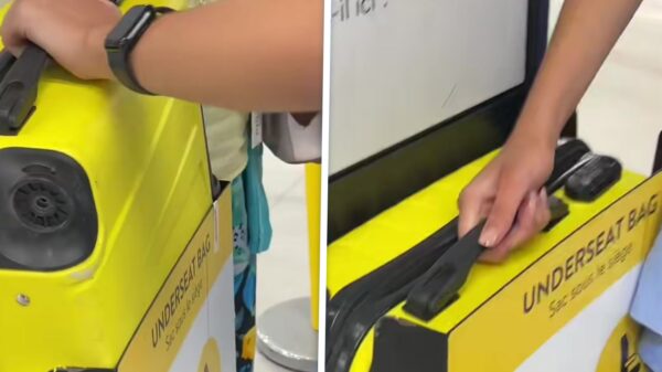 Arina zet medewerker luchthaven voor schut, handbagage past prima!