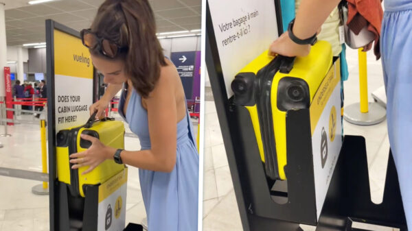 Arina zet medewerker luchthaven voor schut, handbagage past prima!