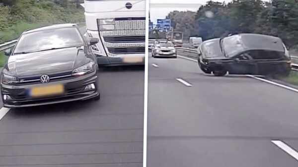 Tip van de dag: Nooit vlak voor een vrachtwagen invoegen