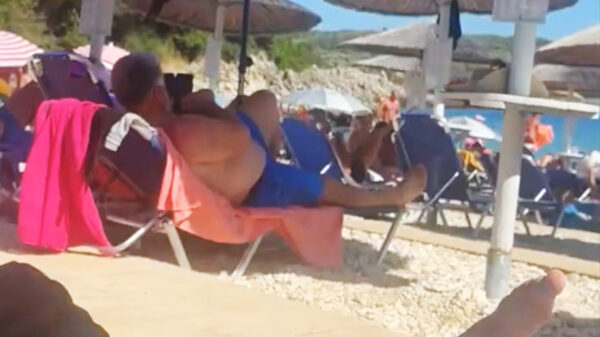 Het wordt heet dus we kunnen net als opa genieten van het uitzicht!