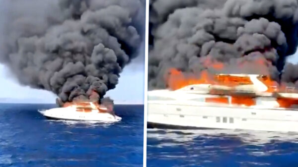 Superjacht 'Da Vinci' van 28 meter vliegt in de fik en zinkt bij Ibiza