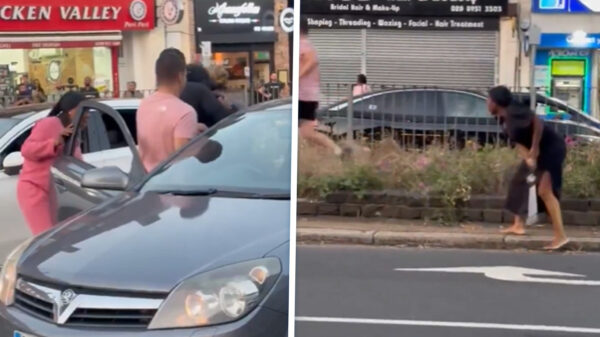 Wegpiraten knokken midden op straat na ruzie over vermeende autoschade