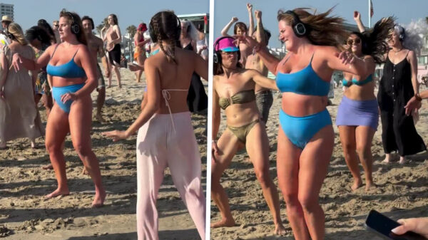 Niemand kan tippen aan deze silent disco-pro op Venice Beach