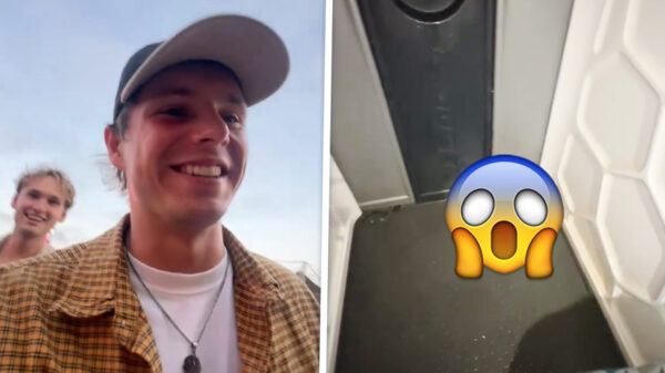 Sean vindt onaangename verrassing in de glampingdouches van Lowlands