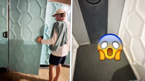 Sean vindt onaangename verrassing in de glampingdouches van Lowlands