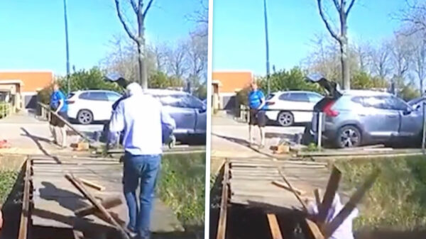 Nieuwsgierige opa heeft geen geduld en komt bruggetje zelf inspecteren