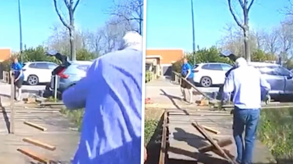 Nieuwsgierige opa heeft geen geduld en komt bruggetje zelf inspecteren