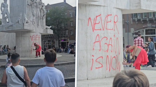 Mafkees die Dam-monument bekladde is alweer thuis, vervolging onduidelijk