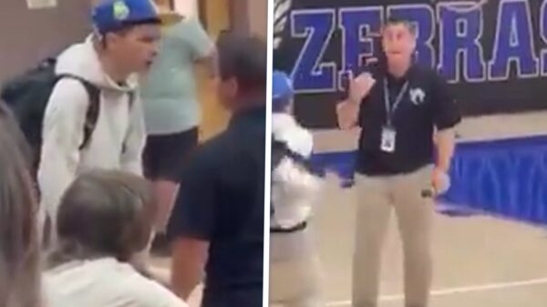 Agressieve scholier uitgeschakeld met body slam na het slaan van leraar