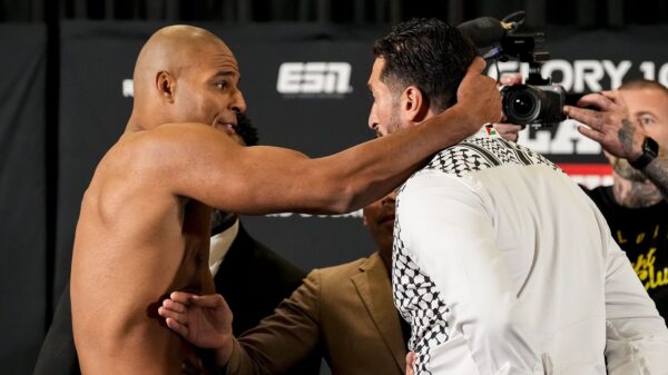 Glory 103 staredown tussen Rigters en Ben Saddik loopt uit de klauwen