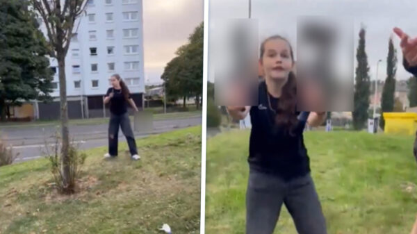 Schots meisje (12) bedreigt vermeende aanrander met messen en gaat viraal