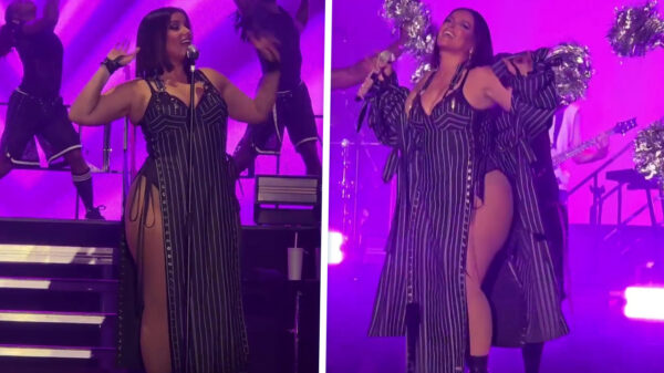 Publiek in Hamburg compleet van slag door Nelly Furtado's splitjurk