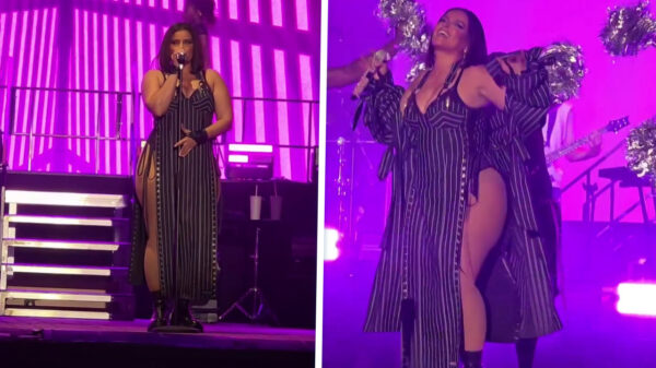 Publiek in Hamburg compleet van slag door Nelly Furtado's splitjurk