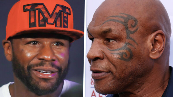 Mike Tyson en Floyd Mayweather tekenen voor bizarre boksexhibitie in 2026