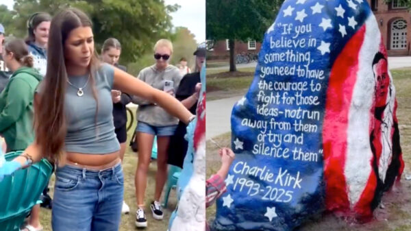 Vrouwelijke studentes besmeuren en slopen gedenkplekken Charlie Kirk