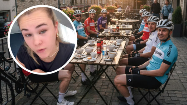 Sophia heeft een bloedhekel aan grote groepen wielrenners in de horeca