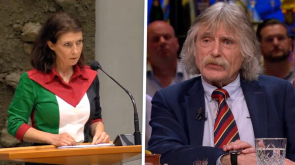 Johan Derksen niet gediend van Palestina-blouse Esther Ouwehand