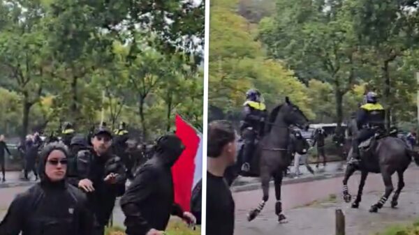 Totale chaos op het Malieveld tijdens demonstratie tegen asielbeleid
