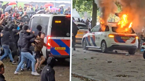 Totale chaos op het Malieveld tijdens demonstratie tegen asielbeleid