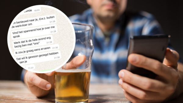 Collega stuurt vieze berichtjes na iets te gezellige afscheidsborrel