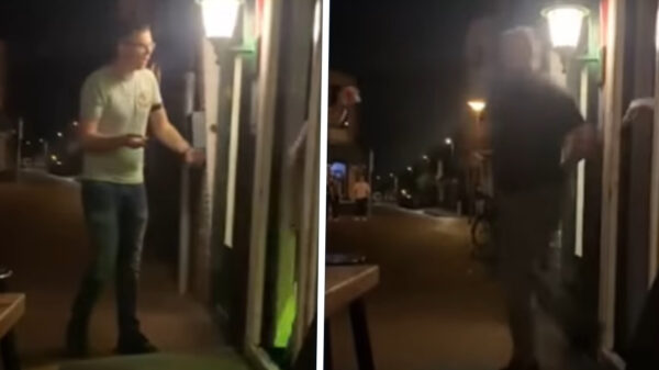 Tokkie slaat kroegdeur aan diggelen, uitsmijter geeft hem koekje van eigen deeg