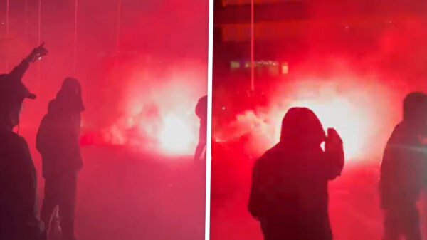 Rellende menigte bij gemeentehuis Doetinchem na besluit over tijdelijk azc