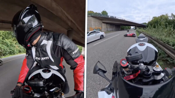Twee motorrijders omvergekegeld dankzij collega die de controle verliest