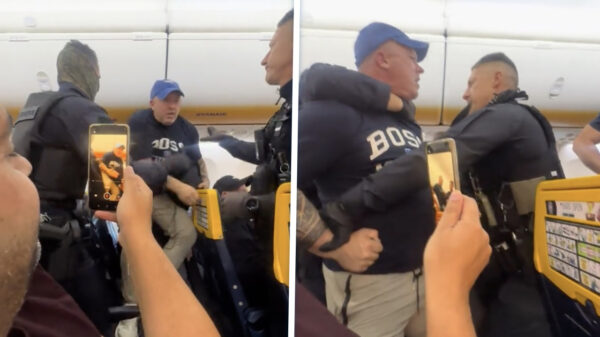 Guardia Civil trapt ruziënde bezopen Britse passagiers eruit na noodlanding