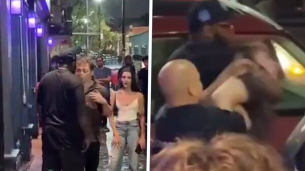 Krankzinnig: Portier wurgt jonge man bewusteloos voor club in Baltimore