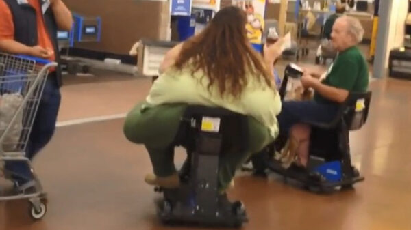 Typisch Amerikaans stelletje gespot in de Walmart