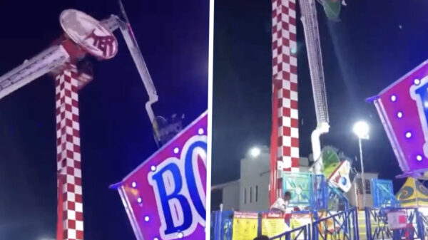 Paniek in San Felipe: Arm van kermisattractie breekt op 20 meter hoogte
